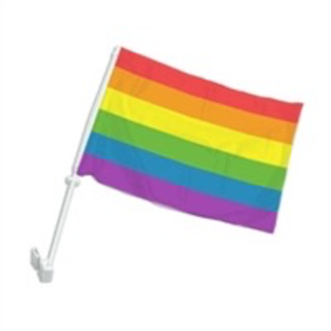 Gay Pride Car Flag - 12”X18”