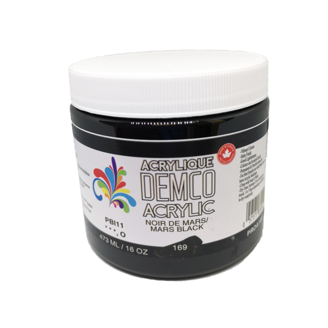 Demco 16Oz 473Ml Acrylic  Mars Black
