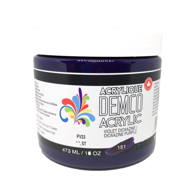 Demco 16Oz 473Ml Acrylic  Dioxzine Purple