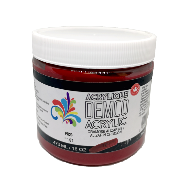 Demco 16Oz 473Ml Acrylic  Alizarin Crimson