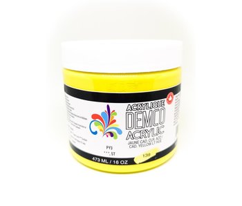 Demco 16OZ 473ML Acrylic Cadmium Yellow Light Hue