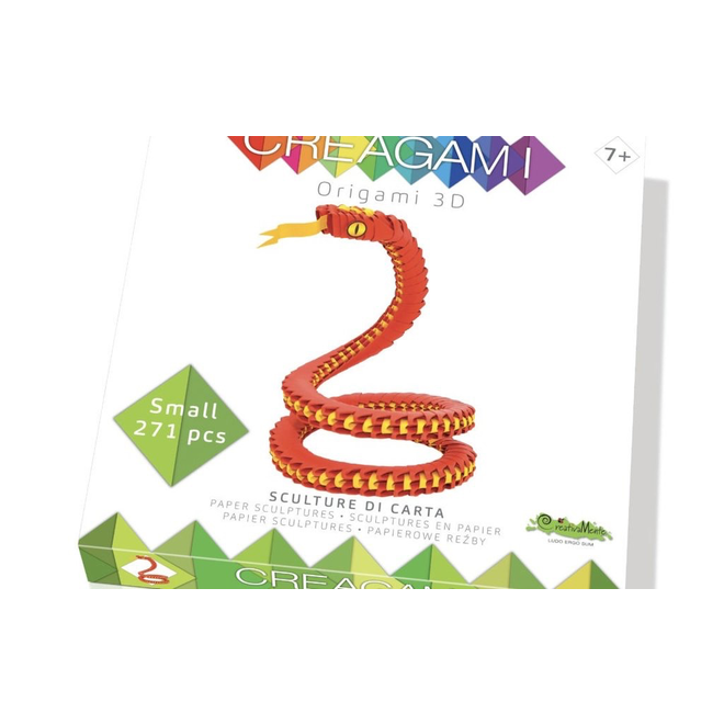 Creagami Paper Sculpture Snake