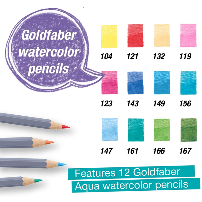 Faber Castell Goldfaber Aqua Water Coloured Pencil Gift Set
