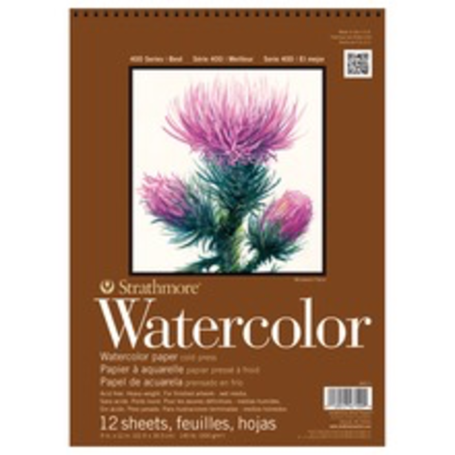 STRATHMORE WATERCOLOR BOOK 6x12 12 SHEETS