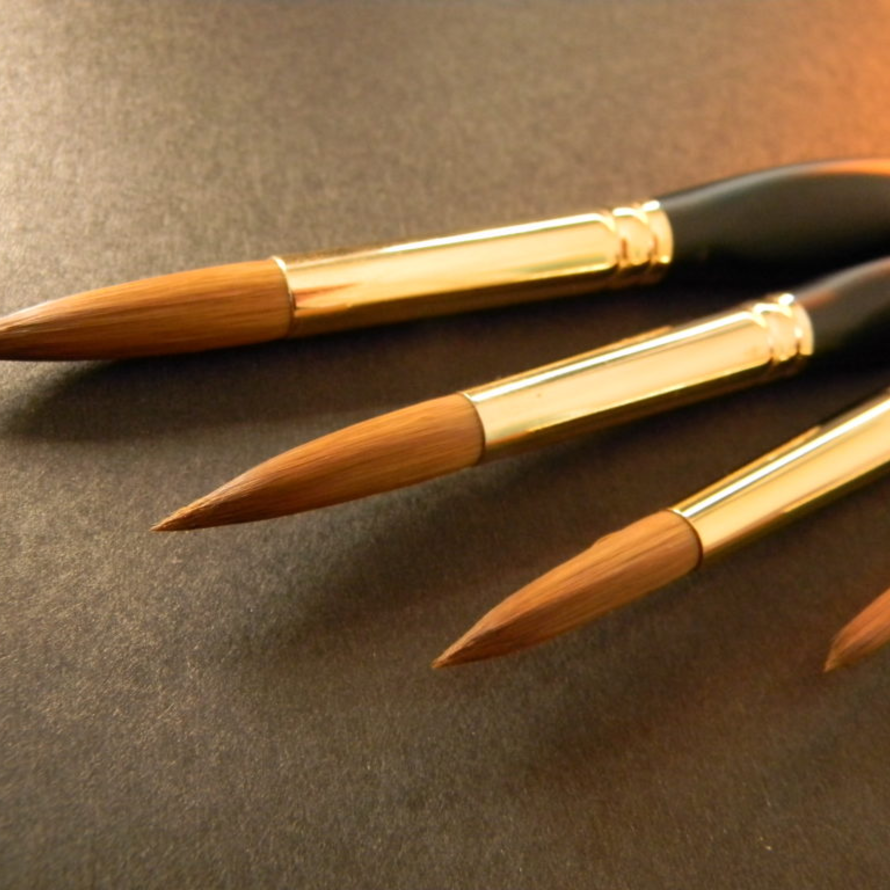Heinz Jordan Series 700 Gold Sable Round Paint Brushes (Watercolor) – Mona  Lisa Artists' Materials