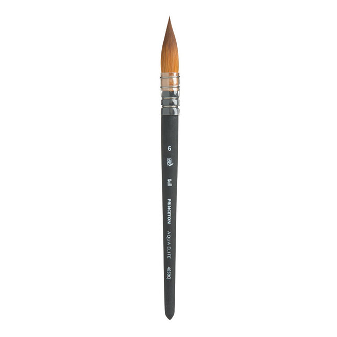 Princeton Aqua Elite Synthetic Kolinsky Sable Watercolour Brushes, Quill 6