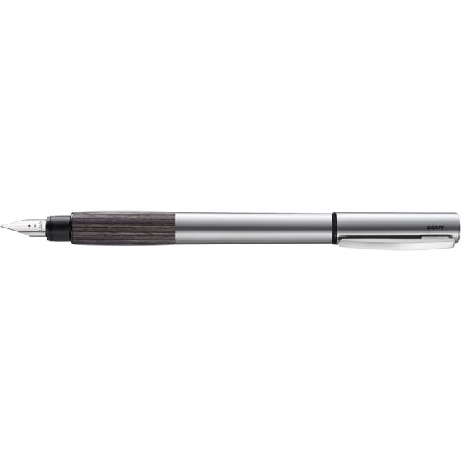 Lamy Fountain Pen Accent Aluminium/Grey Wood Steel M