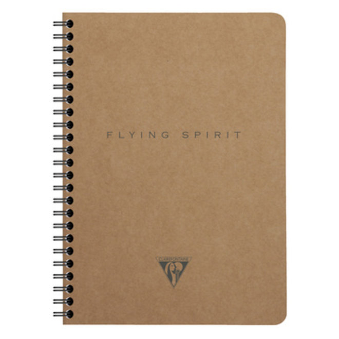 CLAIRE FONTAINE FLYING SPIRIT NOTEBOOK LINED 4x7 BEIGE