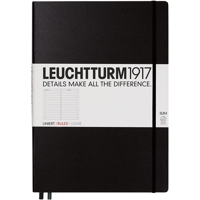 Leuchtturm1917 Notebook XL Ruled Black