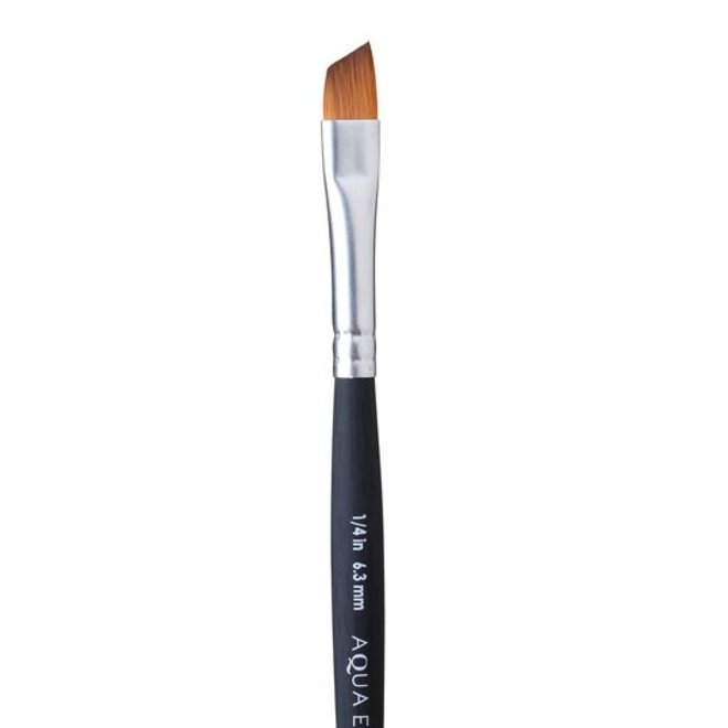Princton Aqua Elite Synthetic Kolinsky Sable Watercolour Brushes, Angle Shader 1/2''