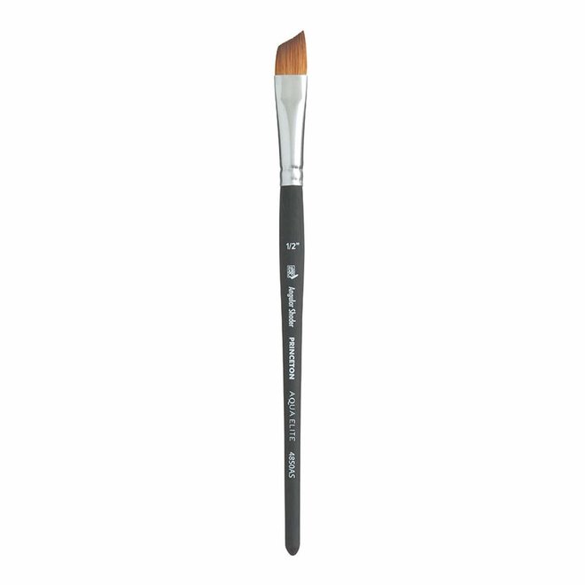 Princeton Aqua Elite Synthetic Kolinsky Sable Watercolour Brushes, Angle Shader 1/4