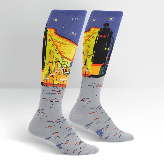 Sock It To Me Knee High Cafã‰ Terrace At Night