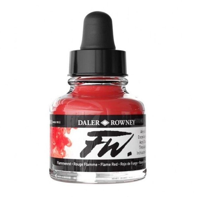 Daler Rowney FW ACRYLIC INK FLAME RED 1OZ