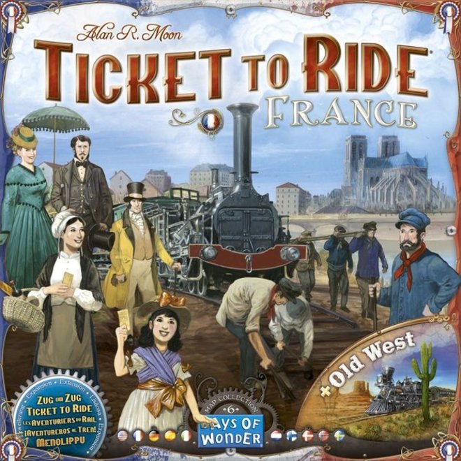Ticket To Ride Expansion: France (Old West) Map #6