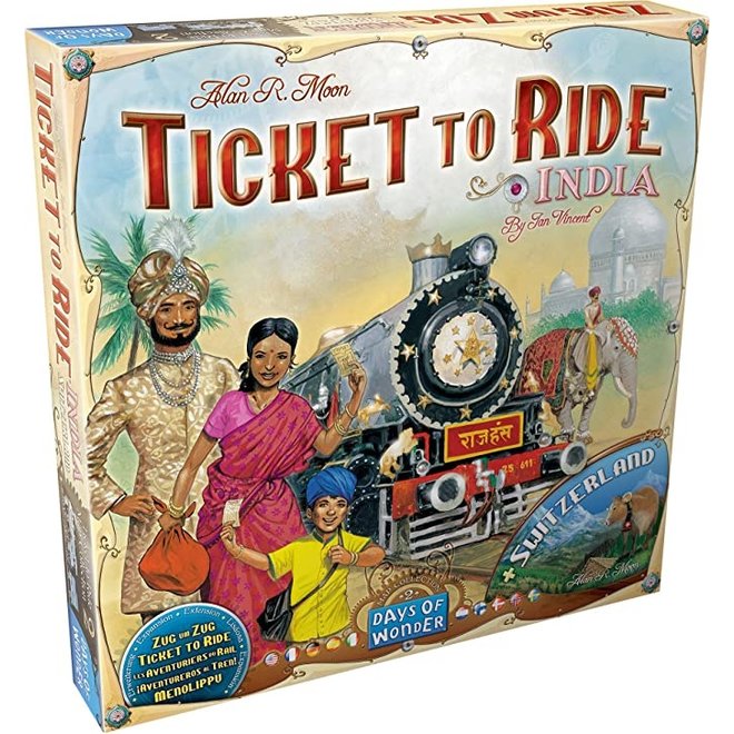 TICKET TO RIDE EXPANSION: INDIA MAP #2