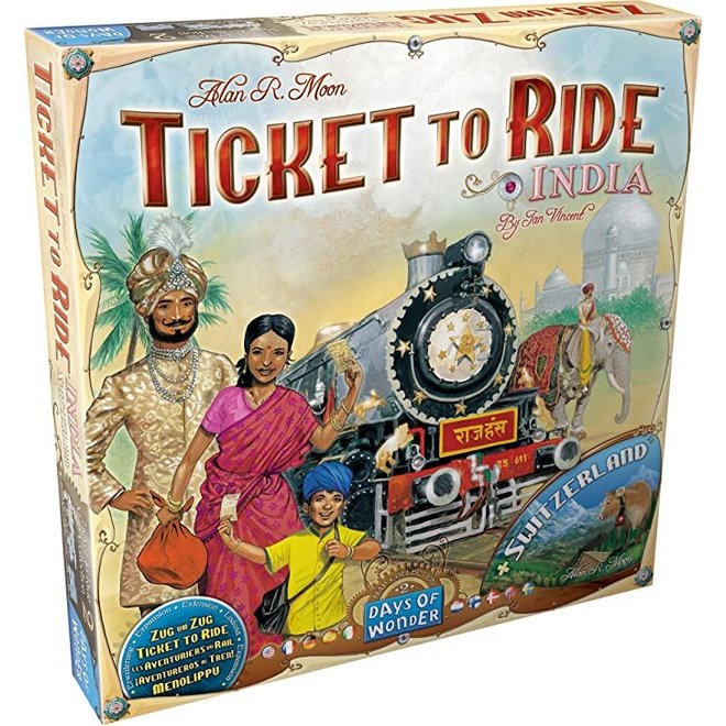Ticket To Ride - Map Expansion #2: India & Switzerland