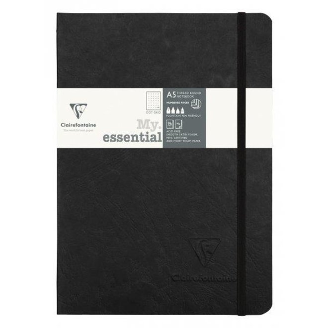 CLARIE FONTAINE MY ESSENTIAL NOTEBOOK A5 6x8 BLACK