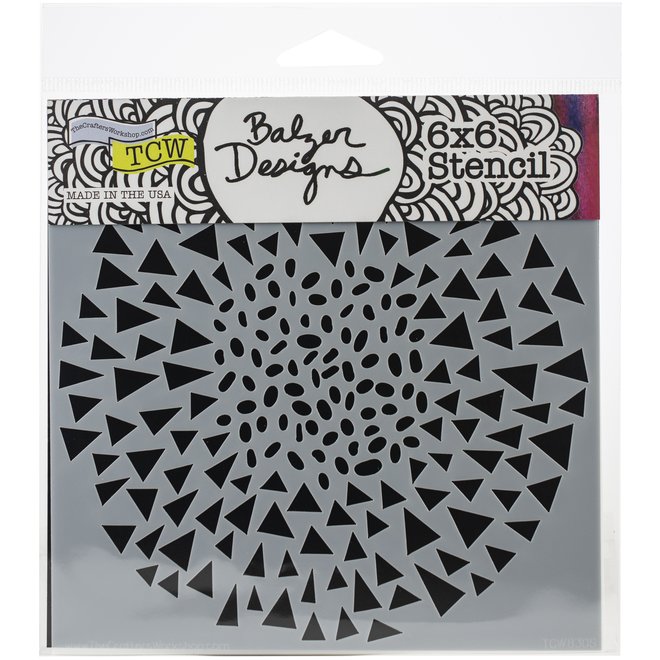 Tcw Stencil 6X6 Mini  Dash Triangle