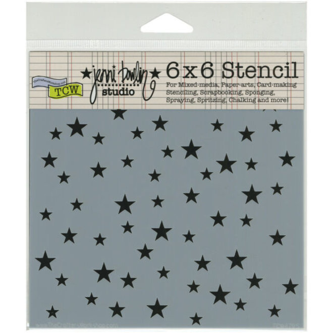 TCW STENCIL 6X6 Mini  RANDOM STARS