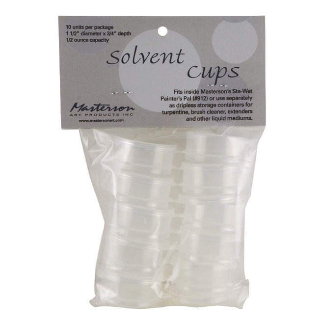 MASTERSON SOLVENT CUPS 10 PACK