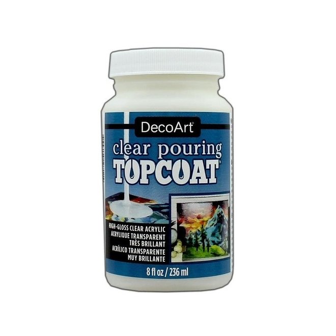 DECOART CLEAR POURING TOPCOAT HIGH GLOSS ACRYLIC 8OZ