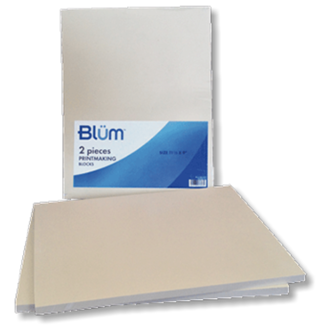 Blum Printmaking Block 4X6 2Pk White