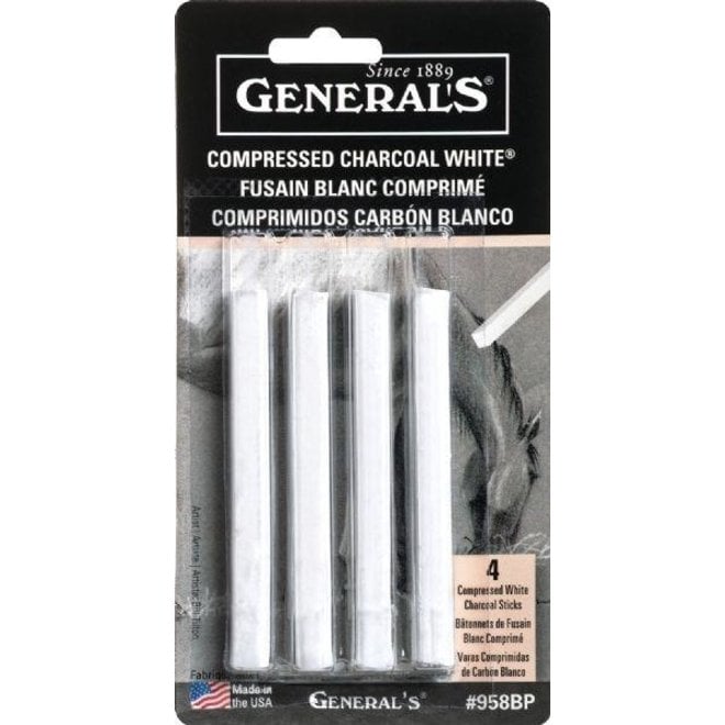 General's Charcoal Pencil - White - Charcoal Pencils