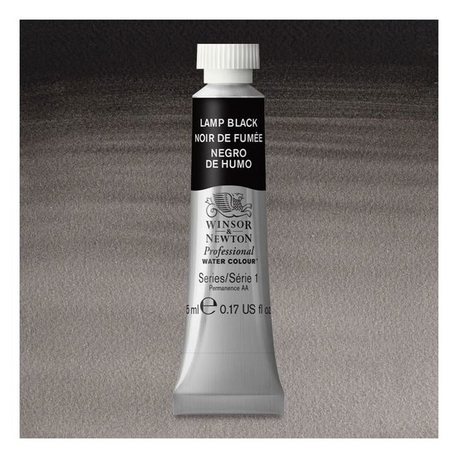 W&N Artist'S Water Colour 5Ml Lamp Black