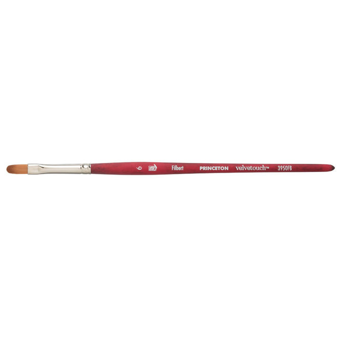 Princeton Velvetouch Mixed Media Brush - Filbert 4