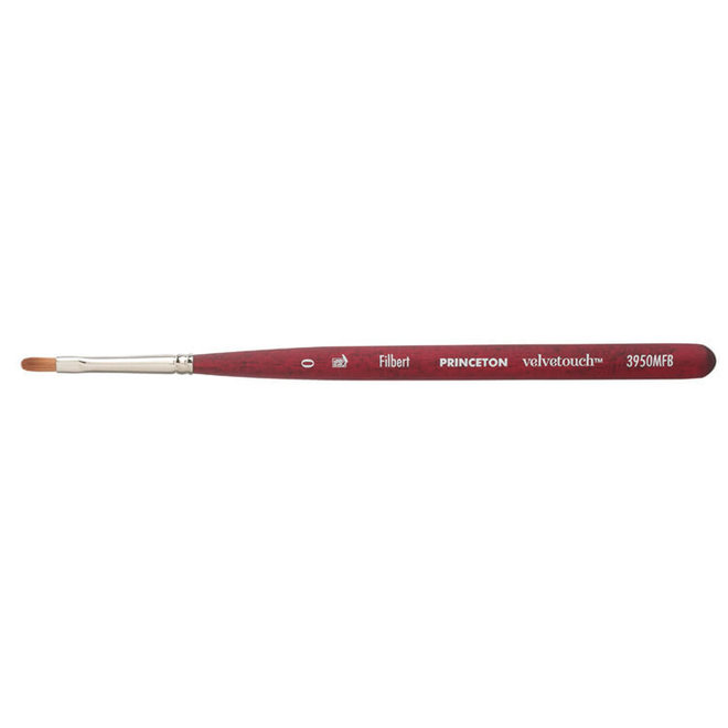 Velvetouch Mixed Media Brush - Mini Filbert 0