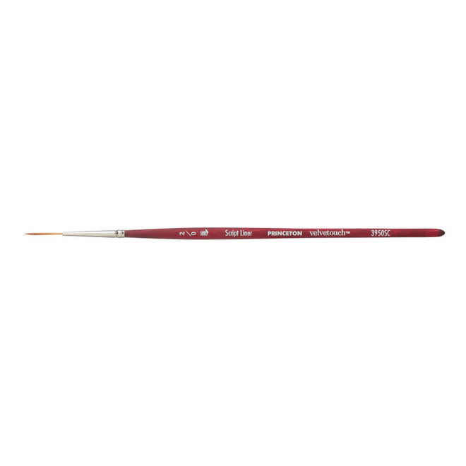 Princeton Velvetouch Synthetic Mixed Media Brush - Script Liner 2/0