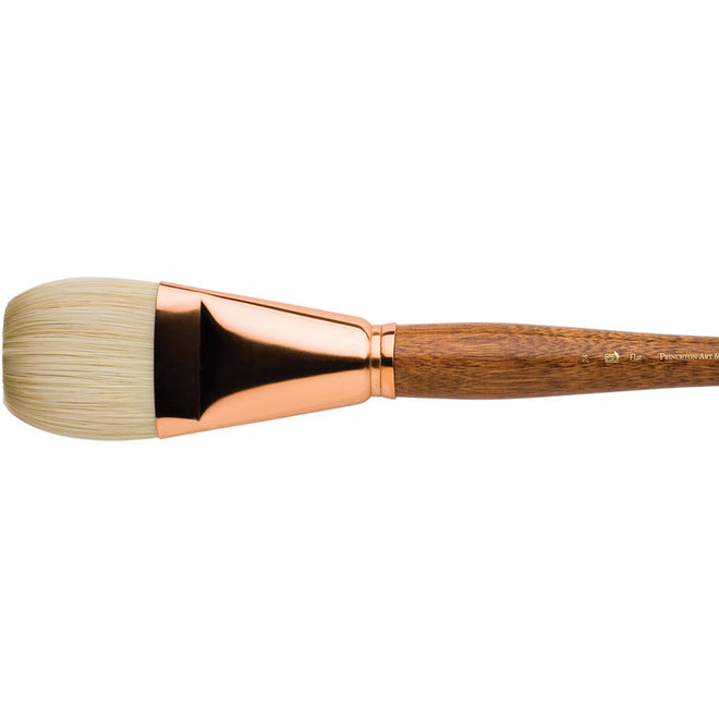 Princeton Refine Natural Bristle Oil & Acrylic Brushes,  Flat  6