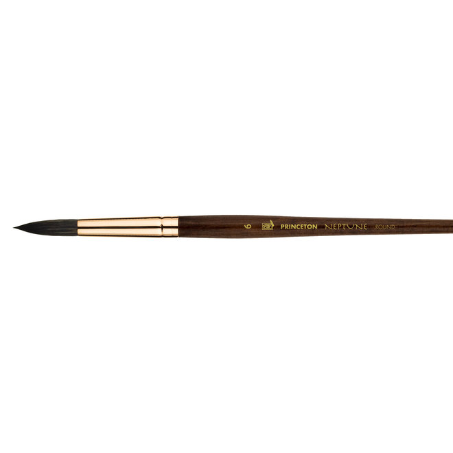 Princeton Neptune Synthetic Squirrel Watercolor Brushes, Round 6