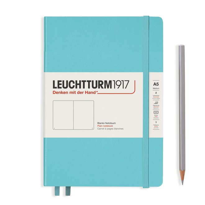 Leuchtturm1917 Notebook Medium Plain Aquamarine