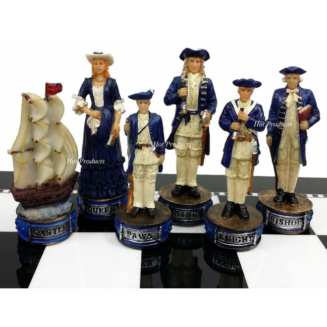 Chessmen - Corsair Vs. Navy Set - Pieces Only