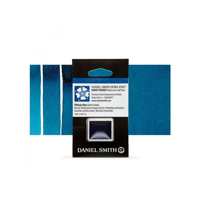 Daniel Smith Watercolour 1/2 Pan PHTHALO BLUE (GREEN SHADE)