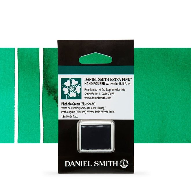 Daniel Smith Watercolour 1/2 Pan PHTHALO GREEN (BLUE SHADE)