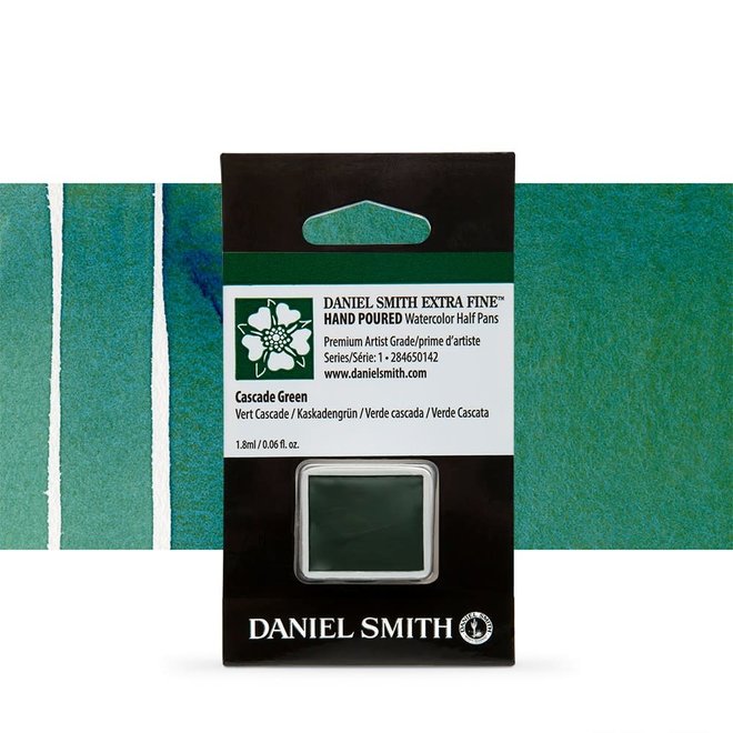 Daniel Smith Watercolour 1/2 Pan Cascade Green
