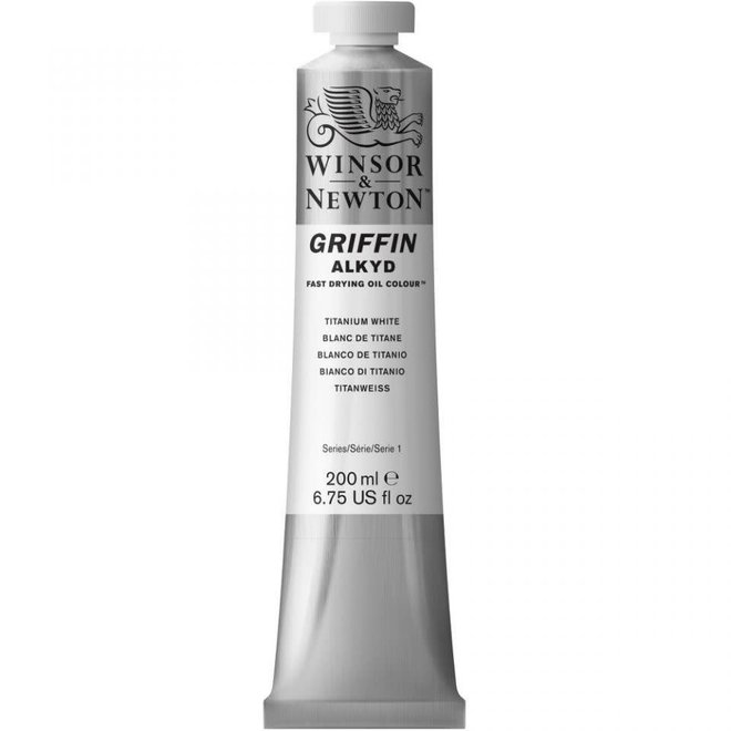 Winsor & Newton Griffin Alkyd Fast Drying Oil 200Ml Titanium White