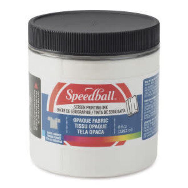 Speedball Opaque Fabric Screen Printing Ink 8oz Iridescent Pearly White