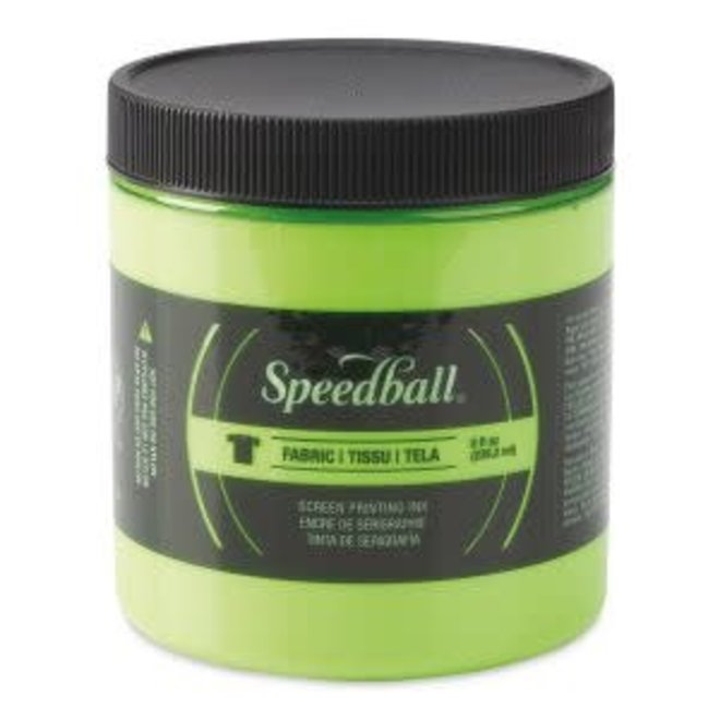 Speedball Fabric Screen Printing Ink 8oz Fluorescent Lime Green