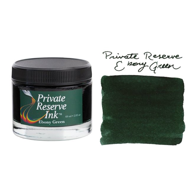 Private Reserve Ink, 60 ml ink bottle; Ebony Green