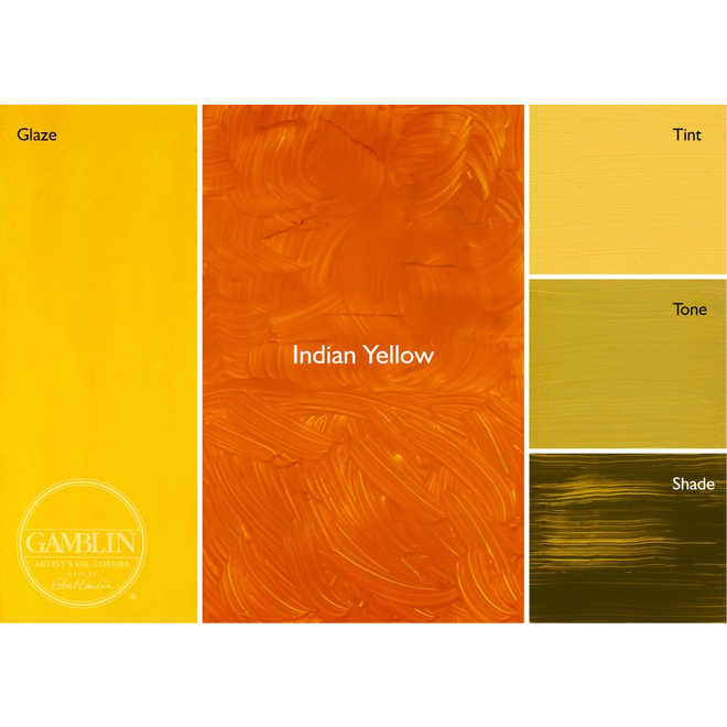 GAMBLIN ARTIST'S OIL COLORS 37ML Indian yellow