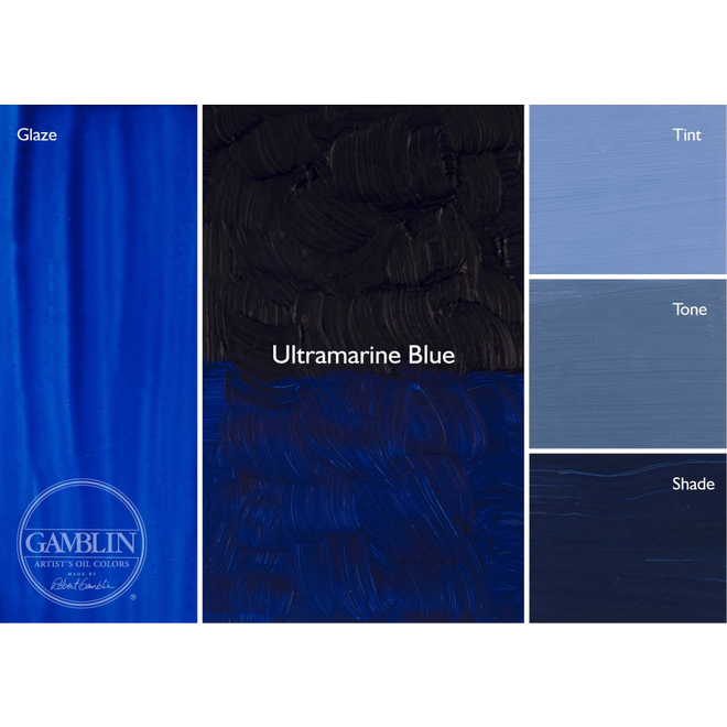 GAMBLIN ARTIST'S OIL COLORS 37ML Ultramarine Blue