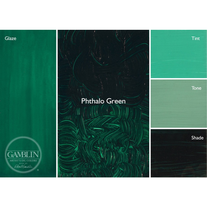 Gamblin Artist'S Oil Colors 37Ml Phthalo Green