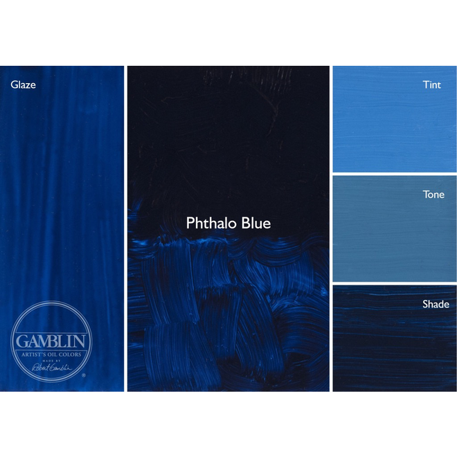 Gamblin Artist'S Oil Colors 37Ml Phthalo Blue