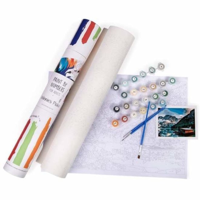 Adult Paint By Numbers Kits, A Norwegian Fjord Cabin - Advanced