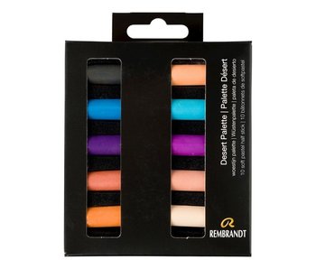 Rembrandt Soft Pastels 10Pc Half Stick Set Desert Palette
