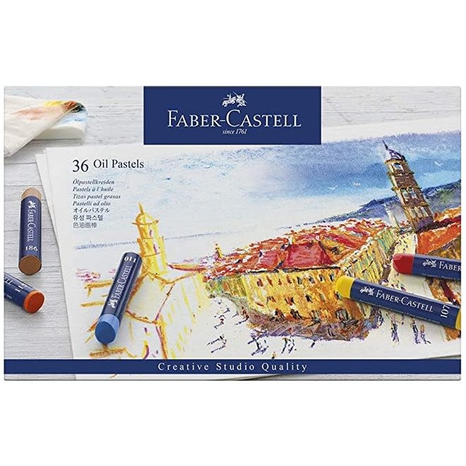 Faber-Castell Creative Studio Oil Pastel Crayons – 36 Vibrant Colors