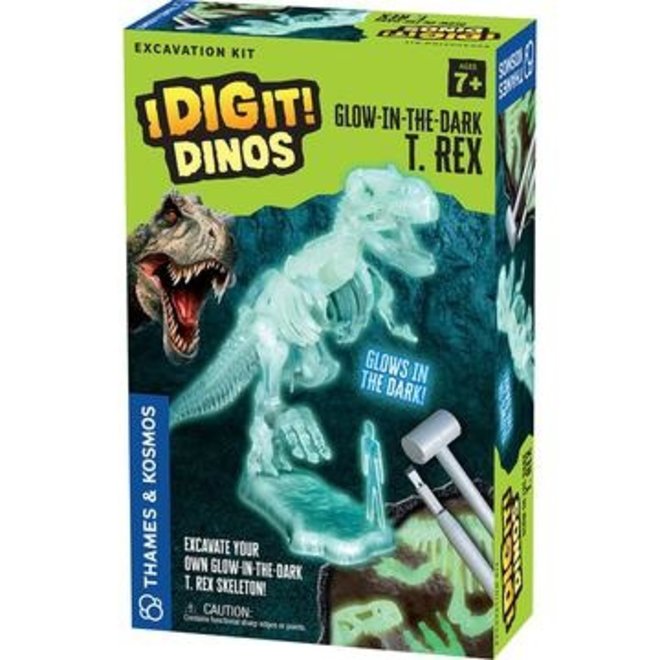 Thames & Kosmos I Dig It! Dinos - Glow-In-The-Dark T. Rex Excavation Kit